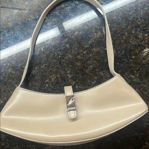 Guess Beige Leather Shoulder Bag